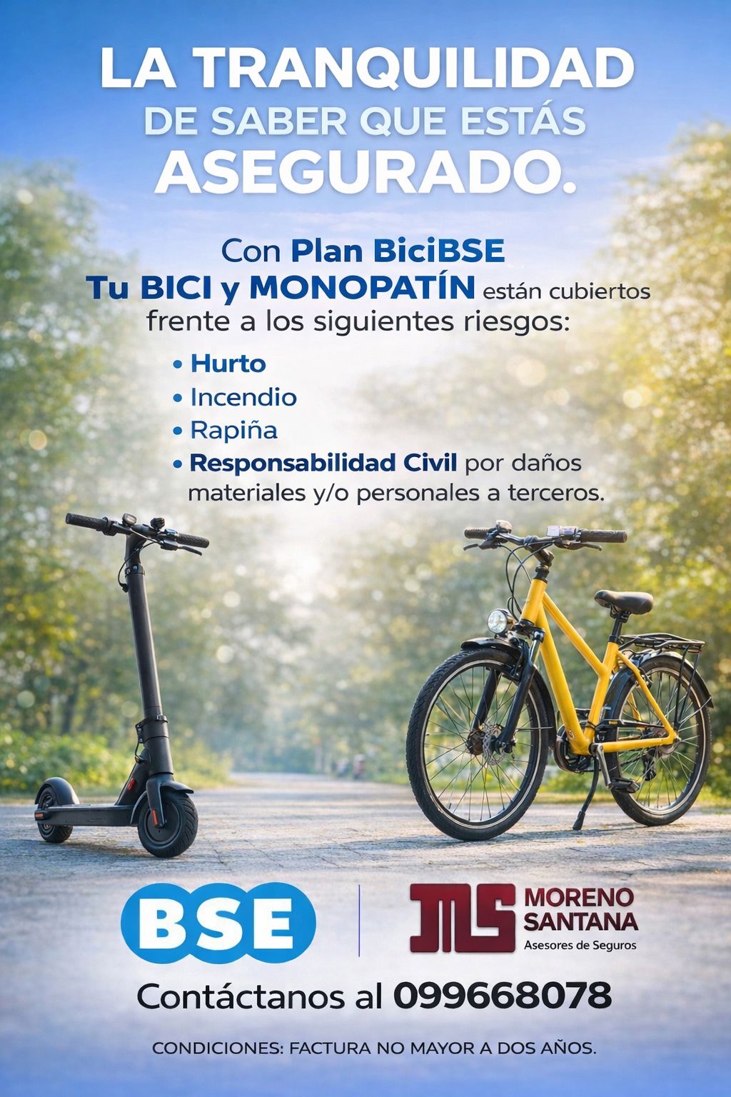 ASEGURA TU BICI Y MONOPATIN